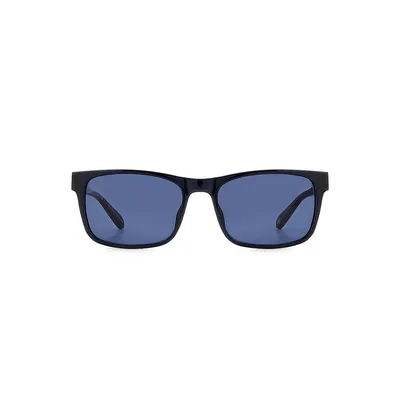 Blue 56MM Square Sunglasses