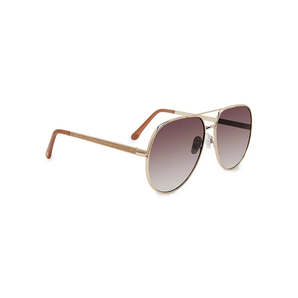 Visage 63MM Aviator Sunglasses