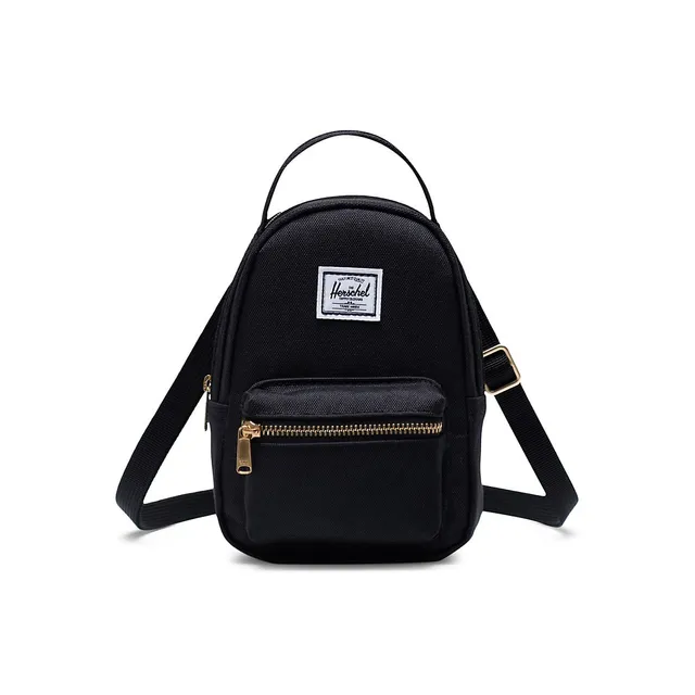 Herschel Nova crossbody mini backpack in black, ASOS