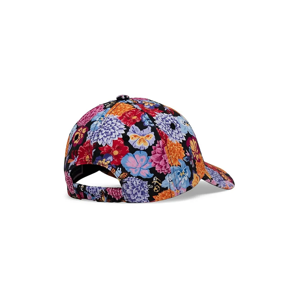 Kid's Sylas Floral-Print Cotton Cap