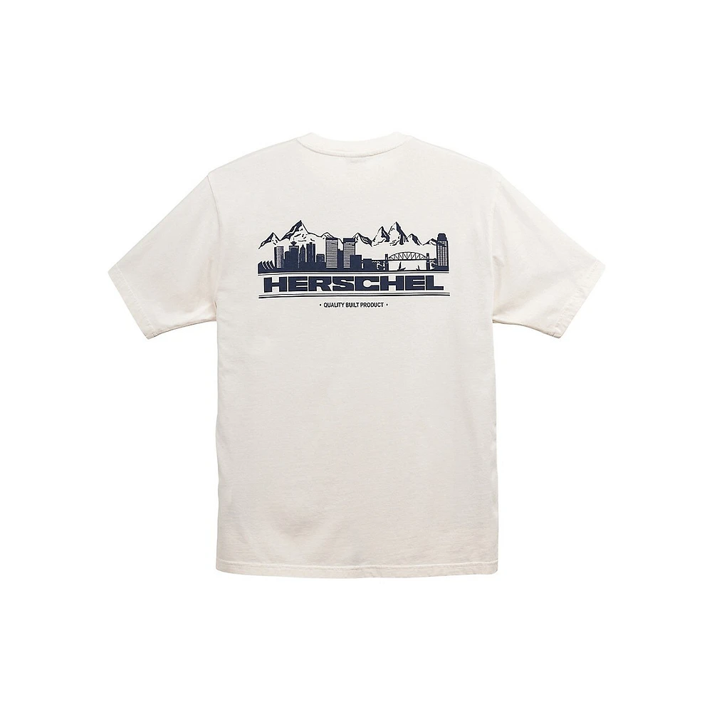 Logo-Pocket & Skyline-Back T-Shirt