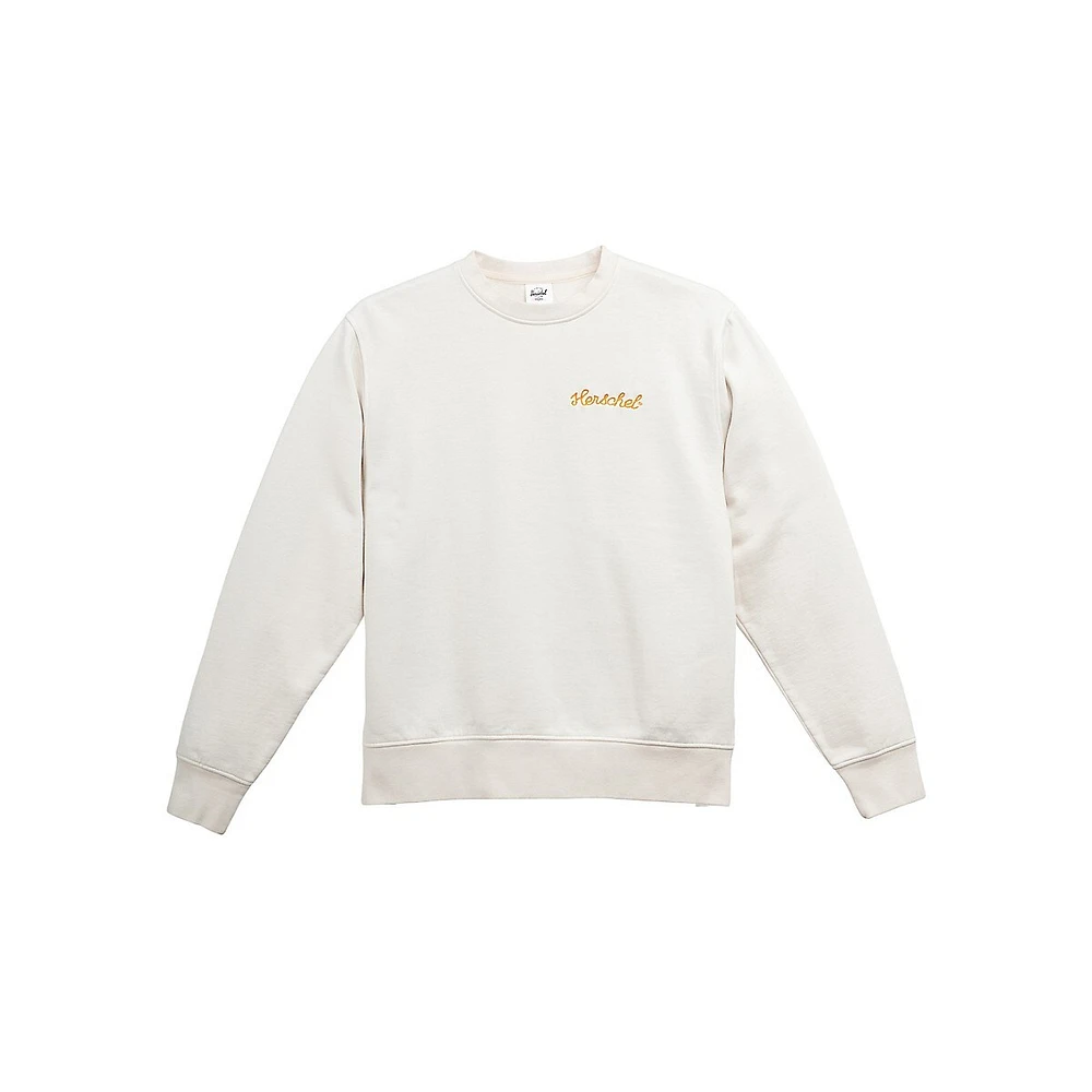 Chain-Stitch Logo Heavyweight Sweatshirt