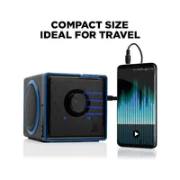 Portable Stereo Speaker System Sonaverse Bx W/ Rechargeable Battery – Works With Apple , Samsung , Htc , Sony , Lg Smartphones , Tablets , Mp3 Players , Laptops