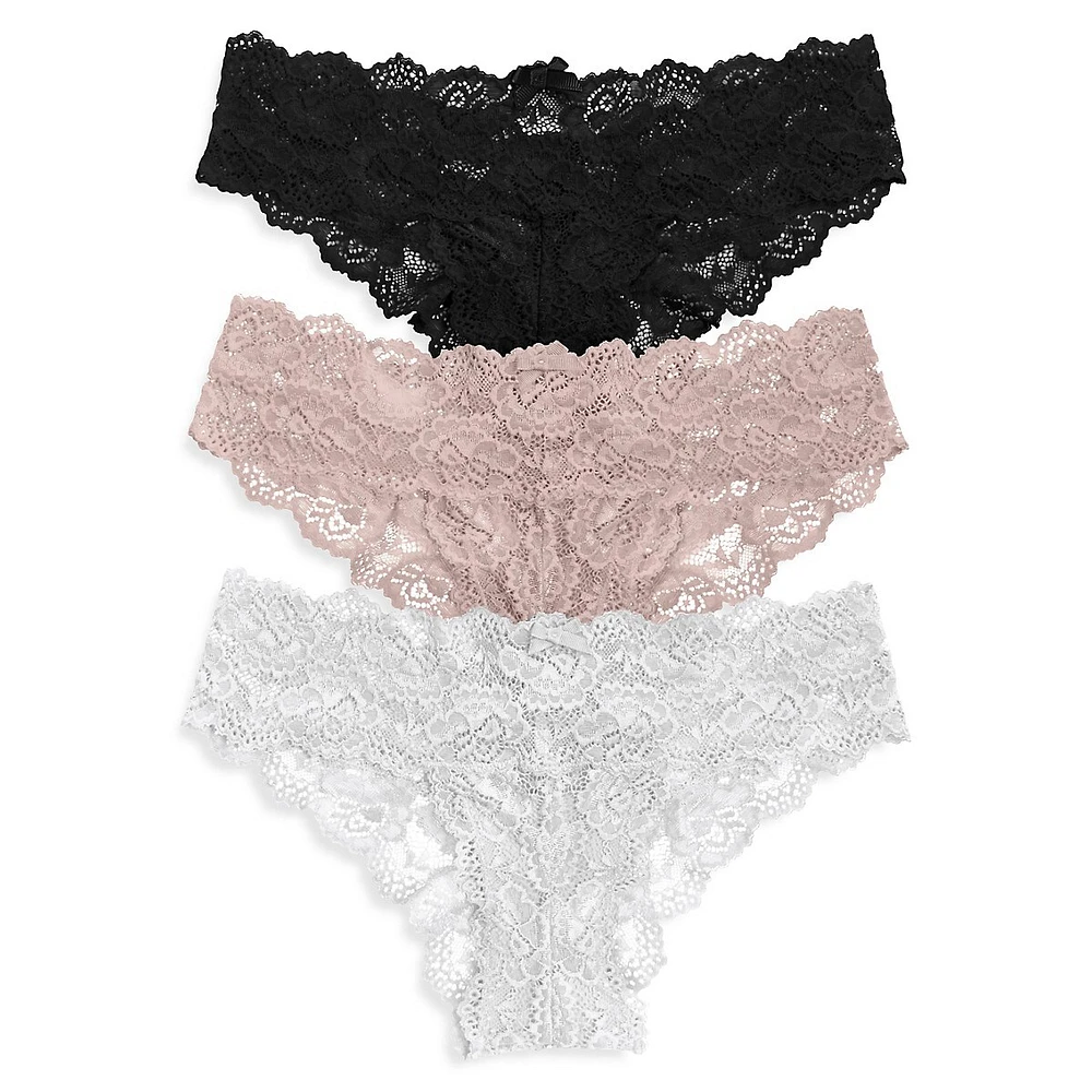 Goddess Chikini 3-Pack Lace Cheeky Panties