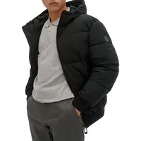 Gunnar Quilted Hooded Bomber Jacket