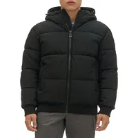 Gunnar Quilted Hooded Bomber Jacket