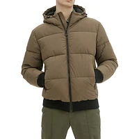 Gunnar Quilted Hooded Bomber Jacket