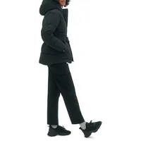 Mid-Length Puffer Hooded Jacket