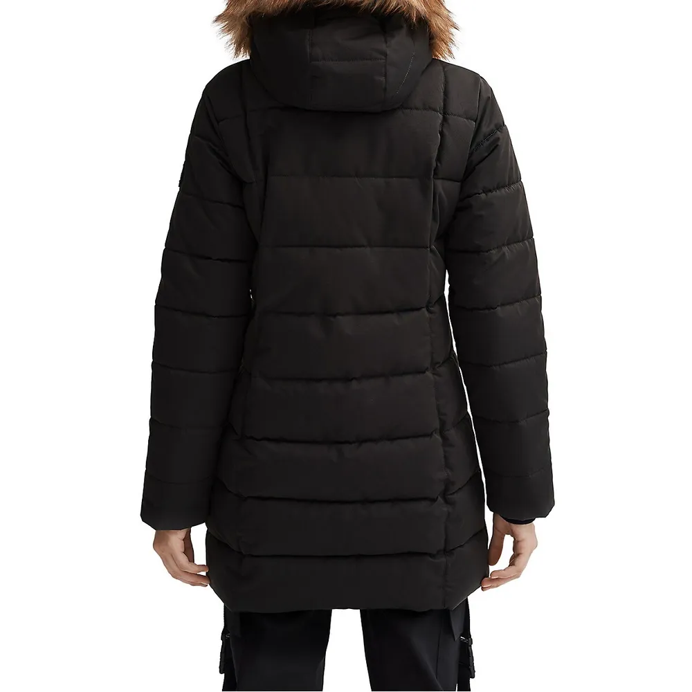 Hannah Faux Fur-Trim Parka