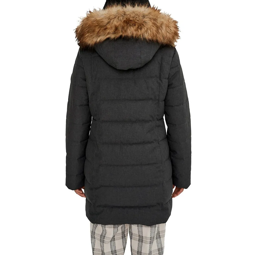 Hannah Faux Fur-Trim Parka