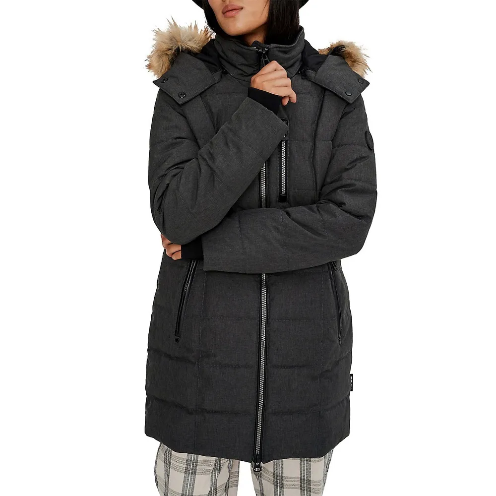 Hannah Faux Fur-Trim Parka