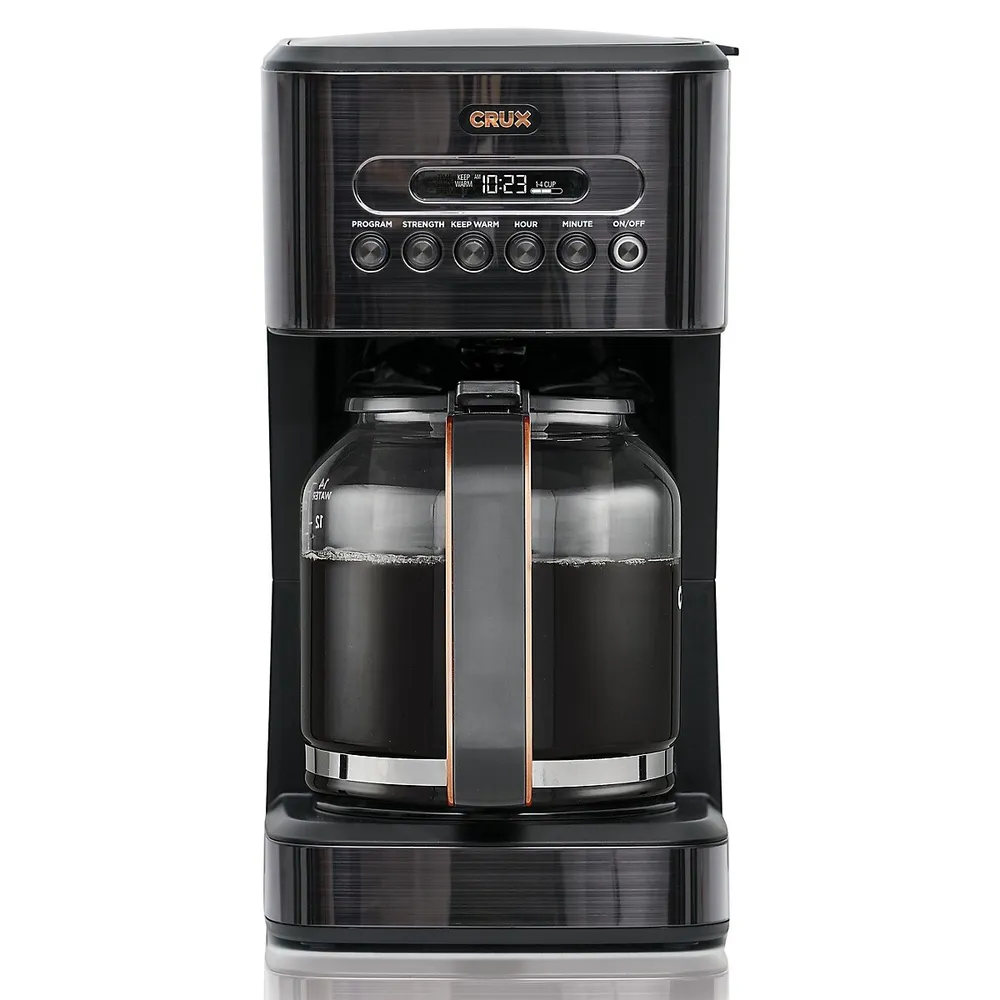 Crux 14 Cup Programable Coffee Maker Model # CM1060T-ET