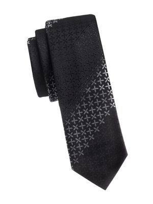 Tonal Jacquard Stripe Slim Tie