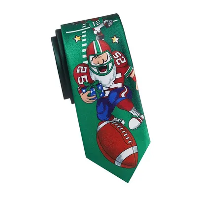 Santa Football Slim Tie
