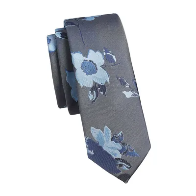 Floral Slim Tie
