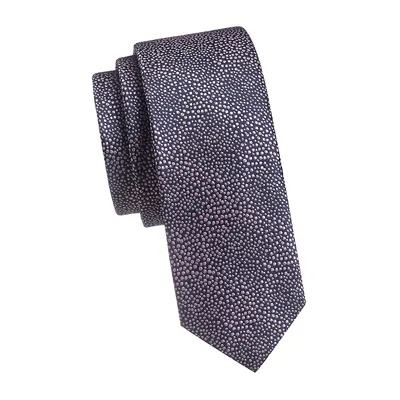 Cravate étroite texturée en jacquard