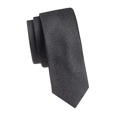 Textured Jacquard Slim Tie