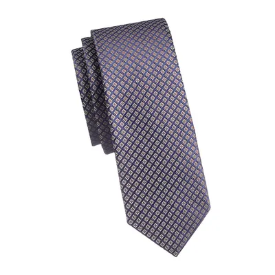 Tonal-Pattern Slim Tie