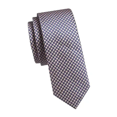 Tonal-Pattern Slim Tie