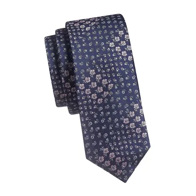 Banner Floral Slim Tie