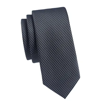 Slim Textured Solid Tie