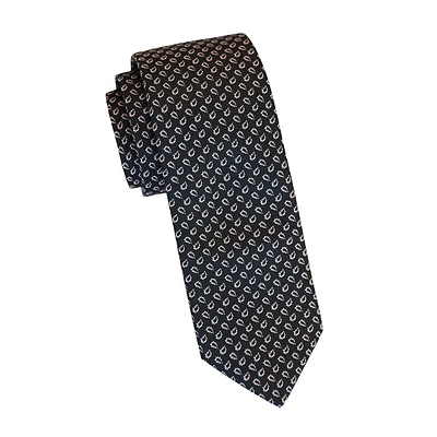 Slim Micro Paisley Tie