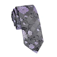 Floral-Print Slim Tie