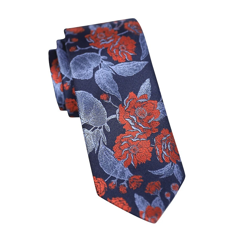 Fashion Floral Slim Tie