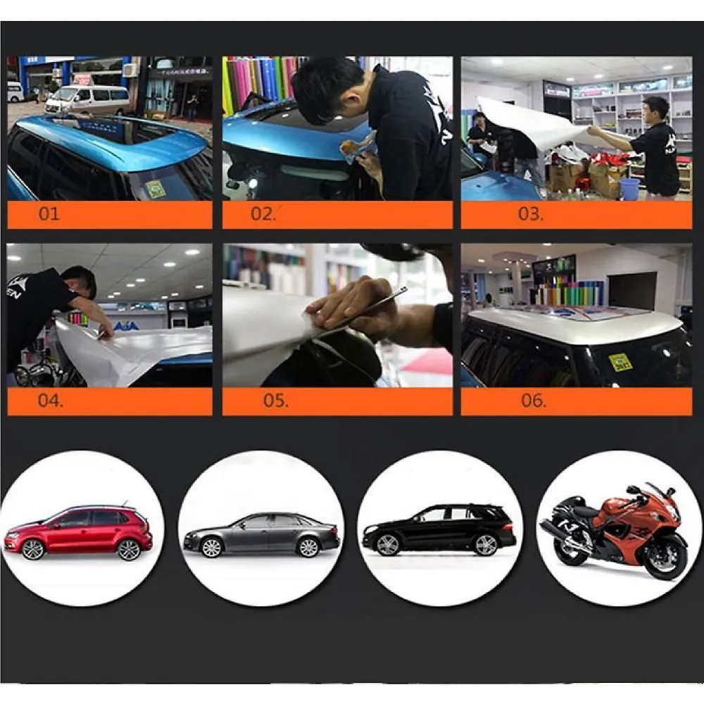 6d Carbon Fiber Vinyl Self Adhesive Film, Arespark Waterproof Wrap Roll Without Bubble, Adapted To The Appearance And The Interior Of Motorcycles, Computers, Cars