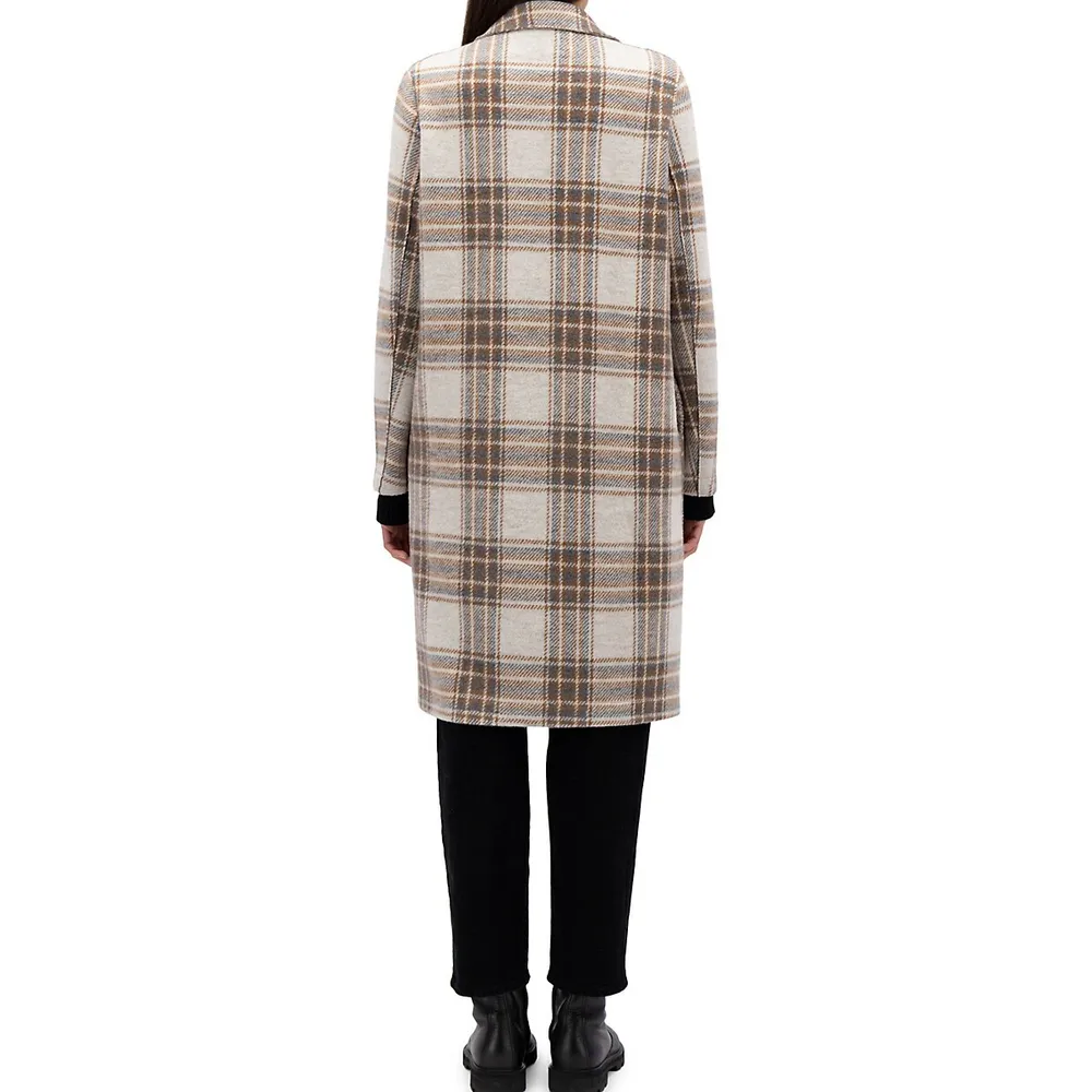 Tartan Wool Overcoat