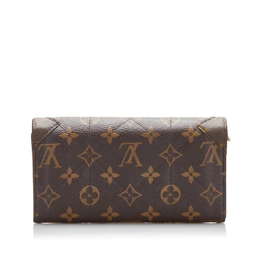 Louis Vuitton Zippy Wallet Vertical Brown Leather Wallet (Pre-Owned)
