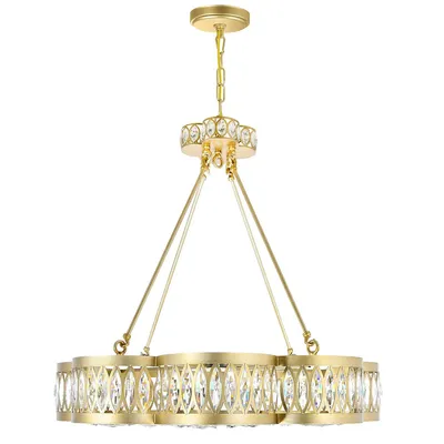 Nova Light Chandelier With Champagne Finish