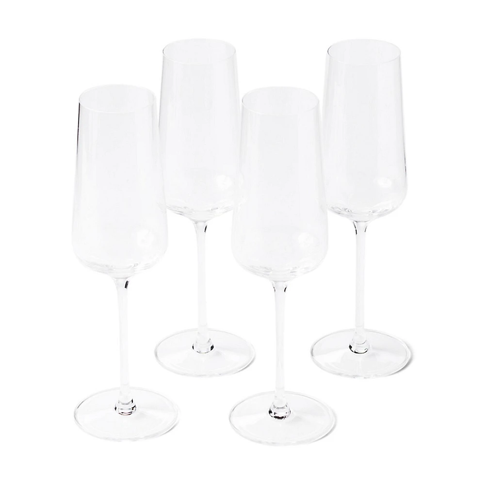 The Flute Glasses 4-Piece Set