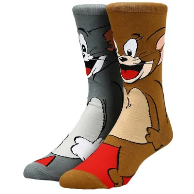 Tom And Jerry Characters Animigos Crew Socks