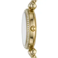 Women's Carlie Mini Three-hand, Gold-tone Stainless Steel Watch