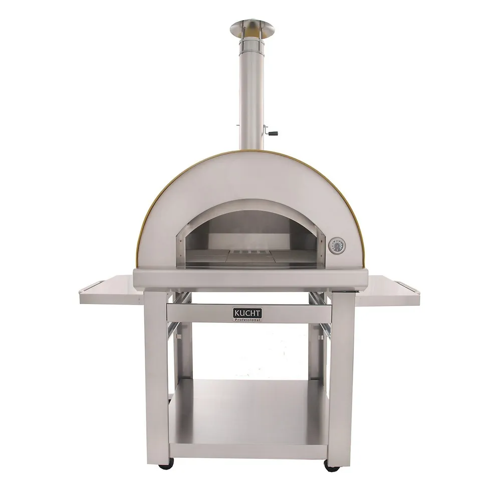 Kucht Professional Outdoor Wood Fired Gas Pizza Oven Red | Galeries de la  Capitale