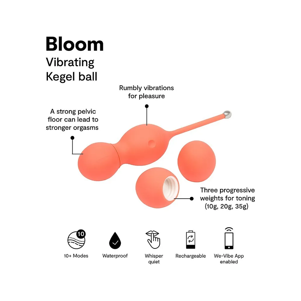 Bloom Vibrating Kegel Balls with Weight