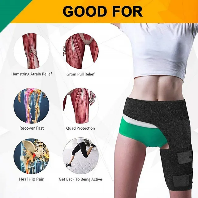 EZONEDEAL Hip Brace Thigh Compression Sleeve Hamstring Groin Wrap