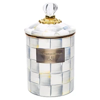 Sterling Check Enamel Medium Canister