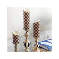 Courtly Check Flicker -Inch Pillar Candle