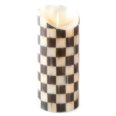 Courtly Check Flicker -Inch Pillar Candle