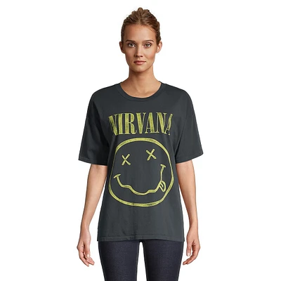 Nirvana Smiley Merch T-Shirt