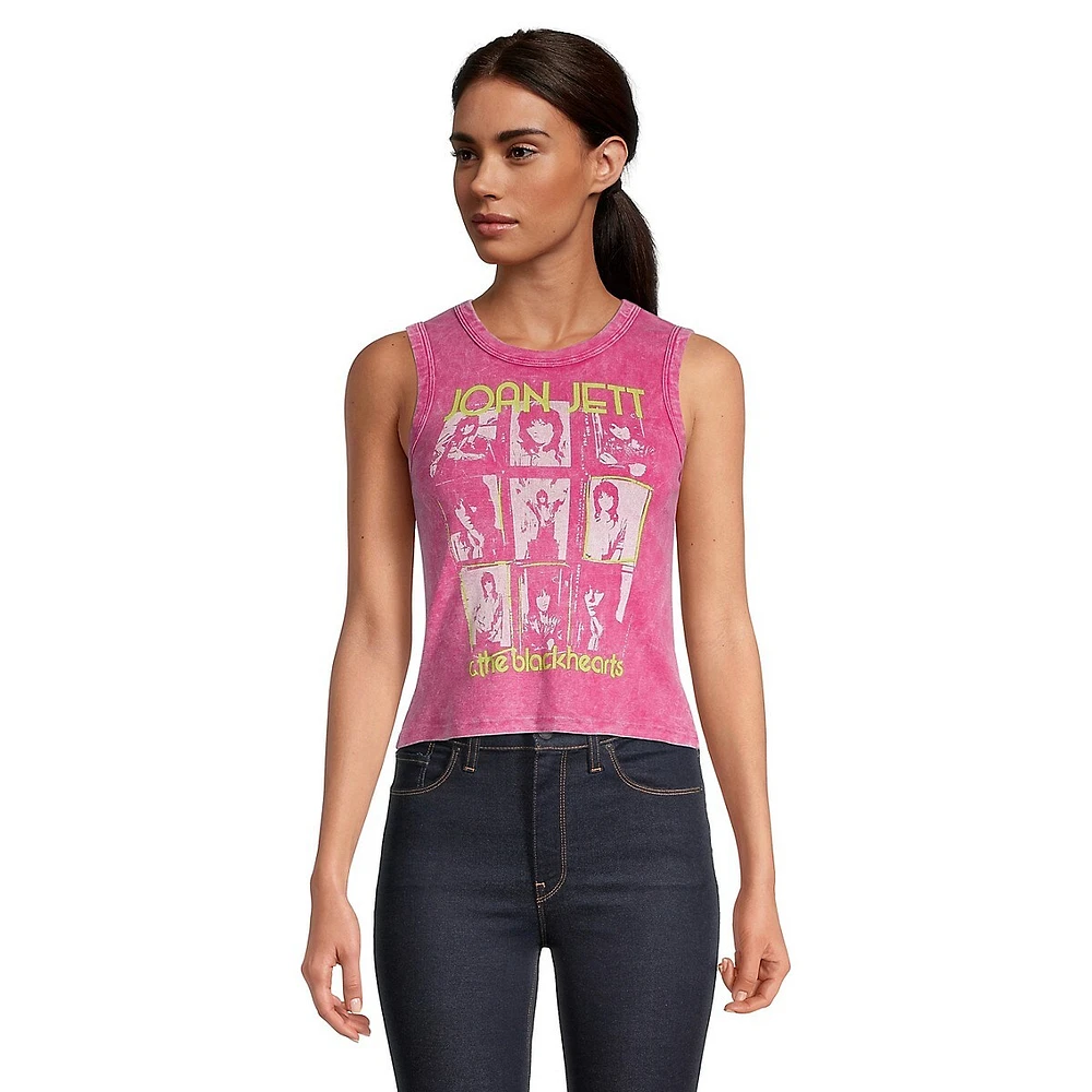 Joan Jett & The Blackhearts Shrunken Graphic Tank Top