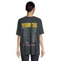 Oversized AC DC Fly On The Wall Tour 85 Graphic T-Shirt