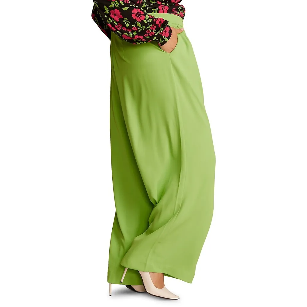 Plus Macy Wide-Leg Dress Pants