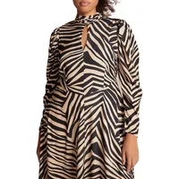 Plus Leela Animal-Print Midi Dress