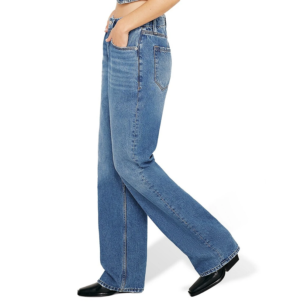Good 90s Mid-Rise Straight-Leg Relaxed Jeans