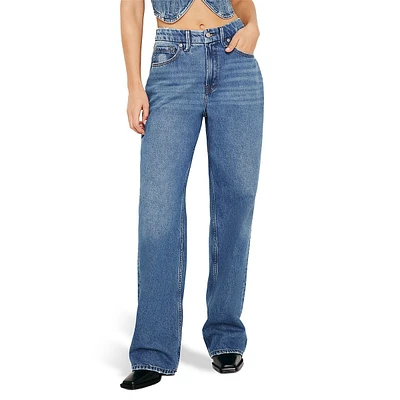 Good 90s Mid-Rise Straight-Leg Relaxed Jeans
