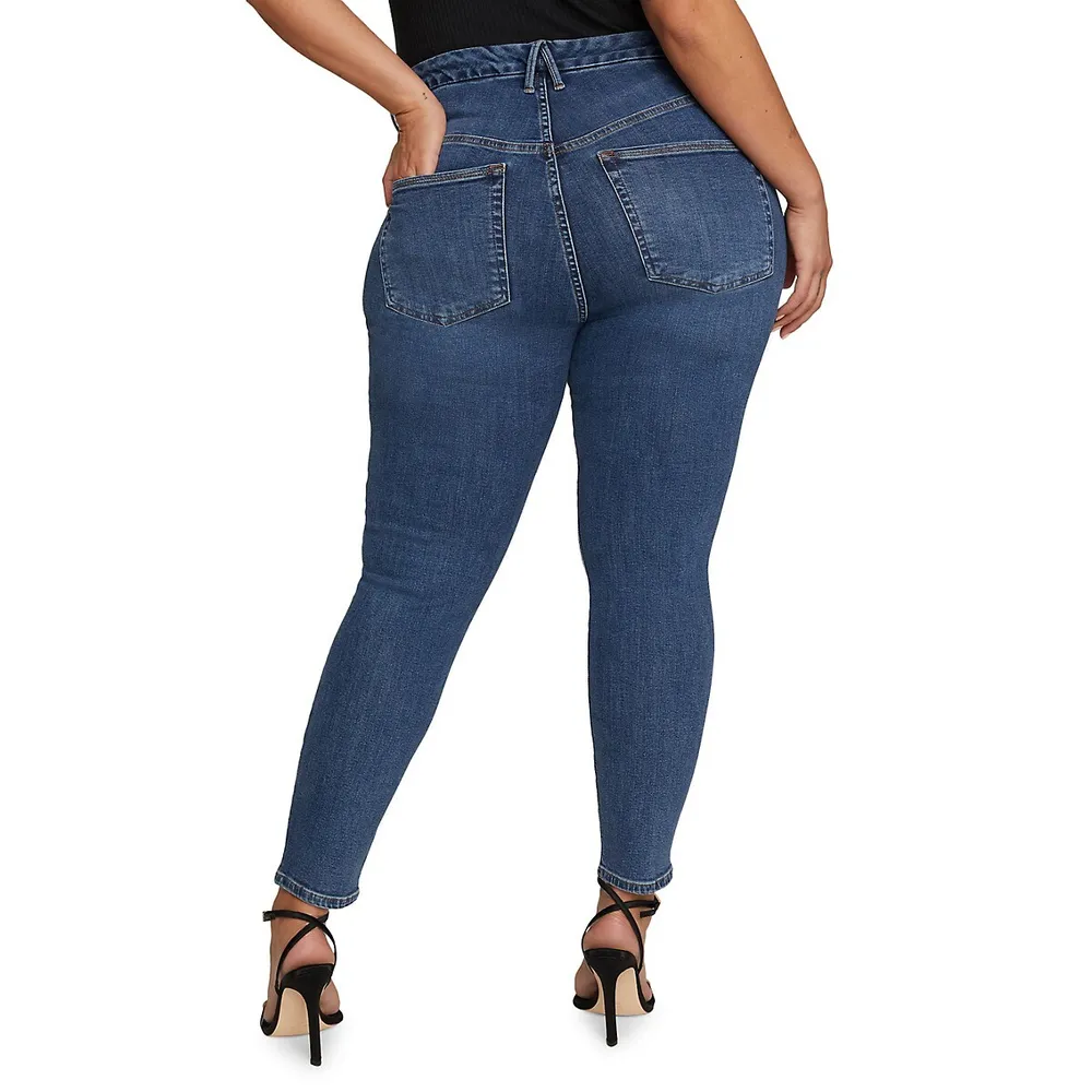 Good Legs Cropped Extreme V Jeans