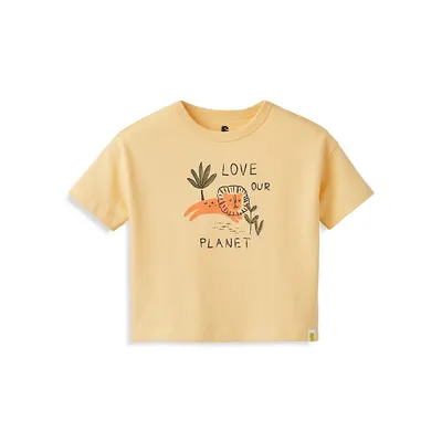 T-shirt graphique surdimensionné Play Lion pour bébé et petit garçon